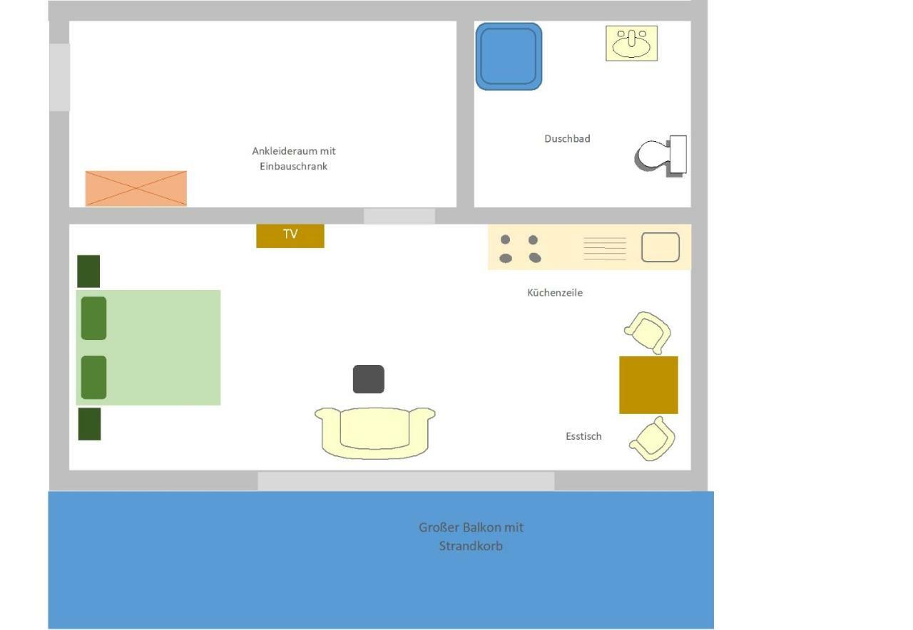 Appartements Fischerhus Glowe Exteriör bild